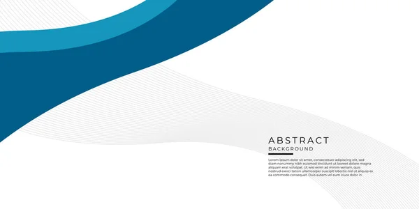 Résumé Fond Onde Courbe Bleue Fond Abstrait Avec Effet Dynamique — Image vectorielle