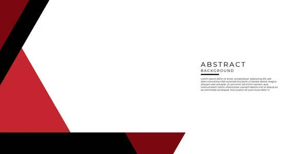 红色黑色商业背景的演示设计 高对比度的红色和黑色抽象几何形状 抽象的技术图形横幅设计 矢量公司背景 — 图库矢量图片
