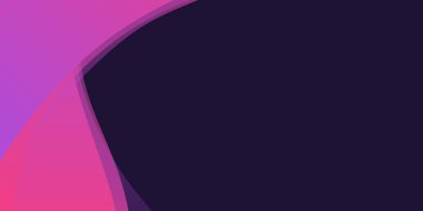 Soyut geometrik mor ve koyu renk arkaplan. Sunum tasarımı, afişi, teknoloji posteri için vektör illüstrasyonu