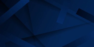 Soyut geometrik şekil mavi altın arkaplan ışık ve gölge 3d katmanlı sunum tasarımı için