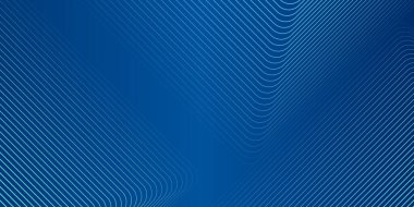 Soyut geometrik ve mavi, dalgalı çizgi arkaplanlı. Çizim vektör tasarımı