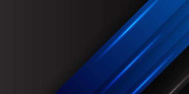 Modern kurumsal tarzda Geometrik arkaplan ve mavi gradyan rengine sahip soyut geometrik şekiller