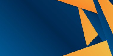 Modern kurumsal tarzda Geometrik arkaplan ve mavi gradyan rengine sahip soyut geometrik şekiller