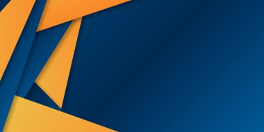 Modern kurumsal tarzda Geometrik arkaplan ve mavi gradyan rengine sahip soyut geometrik şekiller