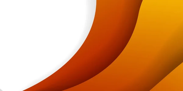 Carta Arancione Scuro Onde Disegno Banner Astratto Elegante Sfondo Vettoriale — Vettoriale Stock