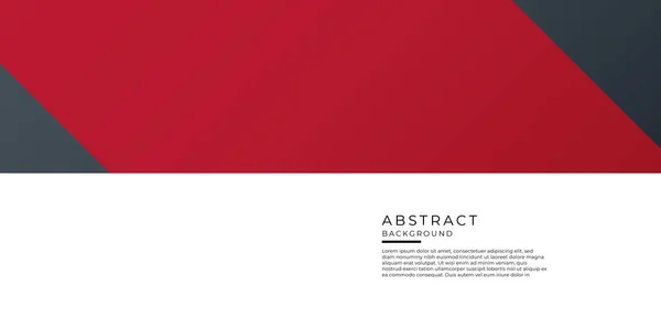 Plantilla Diseño Presentación Negocios Negra Roja Decoración Geométrica Abstracta Sobre — Vector de stock