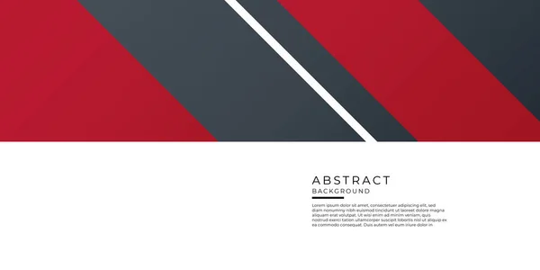 Czerwony Czarny Biznesowy Szablon Prezentacji Abstrakcyjna Dekoracja Geometryczna Białym Tle — Wektor stockowy