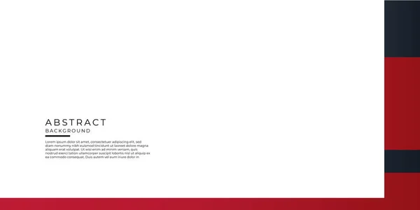 Rood Zwart Business Presentatie Ontwerp Template Abstracte Geometrische Decoratie Witte — Stockvector