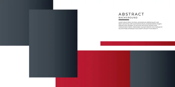 Rood Zwart Business Presentatie Ontwerp Template Abstracte Geometrische Decoratie Witte — Stockvector