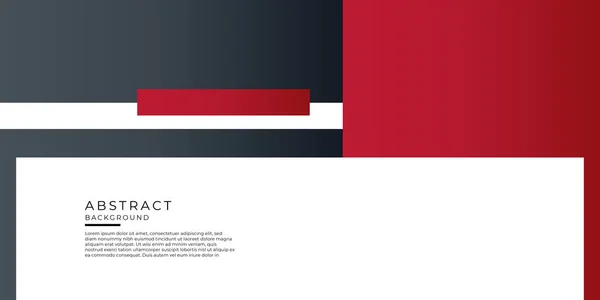 Rood Zwart Business Presentatie Ontwerp Template Abstracte Geometrische Decoratie Witte — Stockvector