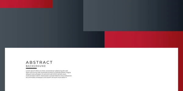 Modèle Conception Présentation Entreprise Noir Rouge Décoration Géométrique Abstraite Sur — Image vectorielle