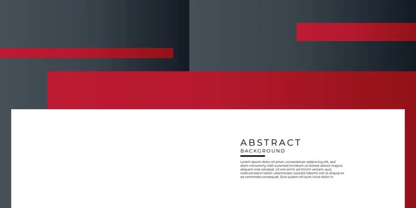 Modell Utforming Rød Svart Forretningsmodell Abstrakt Geometrisk Dekorasjon Hvit Bakgrunn – stockvektor