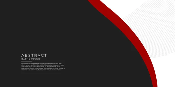 Concepto Corporativo Rojo Negro Gris Fondo Contraste Diseño Gráfico Vectorial — Vector de stock