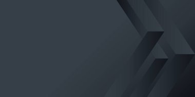 Siyah kağıt katmanlı üç boyutlu bir arkaplan. Vektör Illustration Modern Siyah Soyut Tasarım Geometrik Kağıt Biçimi Arkaplan