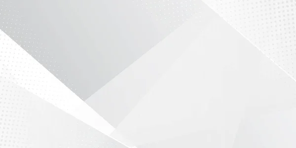 Cinza Branco Abstrato Fundo Geometria Brilho Camada Elemento Vetor Para — Vetor de Stock
