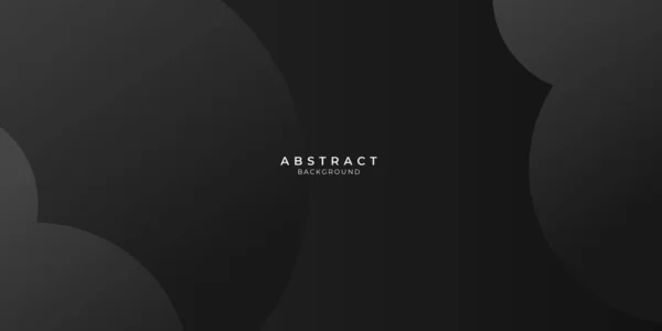 Abstrakter Schwarzer Hintergrund Mit Kreis Papierschichten Vektor Illustration Modern Schwarz — Stockvektor