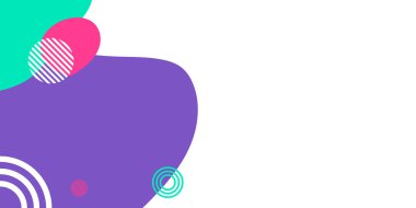 Memphis soyut arka planı, yeşil mor toska pembe. Memphis tarzı bir geçmişi var. Sunum, afiş, kapak, web, kart, poster, duvar kağıdı için vektör illüstrasyon tasarımı