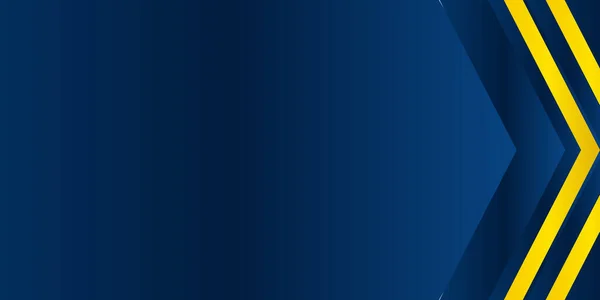 Темно Синий Желтый Блестящий Треугольник Фоне Векторного Дизайна Презентации Современной — стоковый вектор