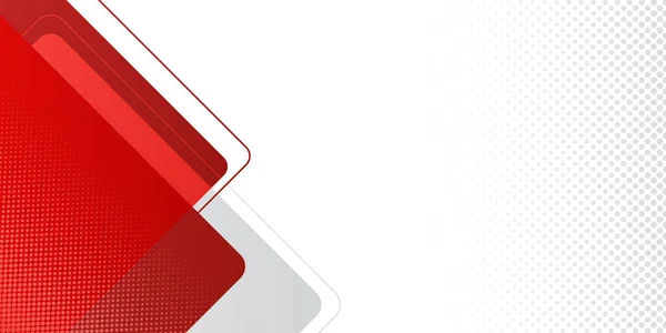 Soyut kırmızı ve beyaz arkaplan. Vektör İllüstrasyonu Modern Kırmızı Soyut Tasarım Geometrik Meydan Biçimi Arkaplanı. Sunum tasarımı için tasarım
