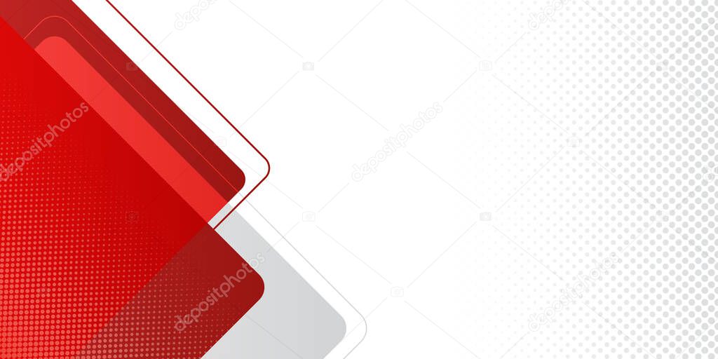 Abstract red and white background. Vector Illustration Modern Red Abstract Design Geometric Square Style Background. Design for presentation design