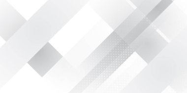 Fütüristik kavram geçmişi olan soyut beyaz kare şekilli. Sunum, afiş, kapak, web, el ilanı, kart, poster, oyun, doku, slayt, dergi için vektör ilüstrasyon tasarımı