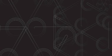 Geometrik doku katmanlı soyut siyah arkaplan. Vektör İllüstrasyonu Modern Siyah Soyut Tasarım Geometrik Arkaplan
