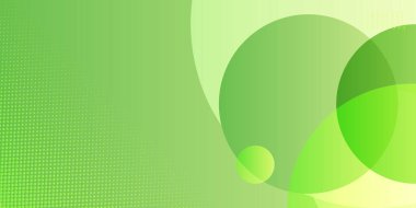 Yeşil daire taze soyut sunum arkaplanı. Yüksek kontrastlı koyu yeşil ve limon rengi daireler. Soyut teknoloji grafik afiş tasarımı. Vektör kurumsal geçmişi