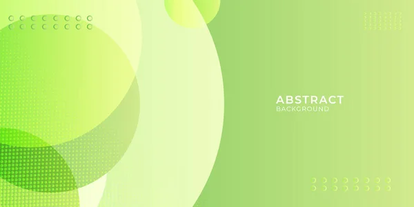 Círculo Verde Fondo Presentación Abstracta Fresca Círculos Color Verde Oscuro — Vector de stock