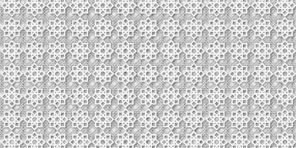 Arrière Plan Arabe Ornement Blanc Style Oriental Motifs Décoratifs Vectoriels — Image vectorielle