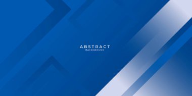 İşletme ve şirket için çapraz dikdörtgen şerit ışıklı mavi sunum arka planı. Sunum, afiş, kapak, web, kartvizit arkaplan, poster için vektör illüstrasyon tasarımı