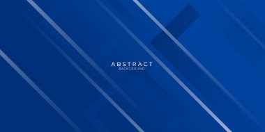 İşletme ve şirket için çapraz dikdörtgen şerit ışıklı mavi sunum arka planı. Sunum, afiş, kapak, web, kartvizit arkaplan, poster için vektör illüstrasyon tasarımı