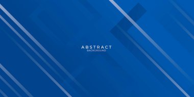 İşletme ve şirket için çapraz dikdörtgen şerit ışıklı mavi sunum arka planı. Sunum, afiş, kapak, web, kartvizit arkaplan, poster için vektör illüstrasyon tasarımı