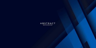 Modern geometrik koyu mavi 3d desen arkaplan sunum tasarımı, kartvizit, teknoloji afişi, kurumsal poster için modern iş konsepti