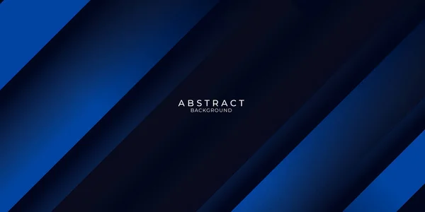 Modern Mörkblå Bakgrund Med Abstrakta Dynamiska Grafiska Element För Presentation — Stock vektor