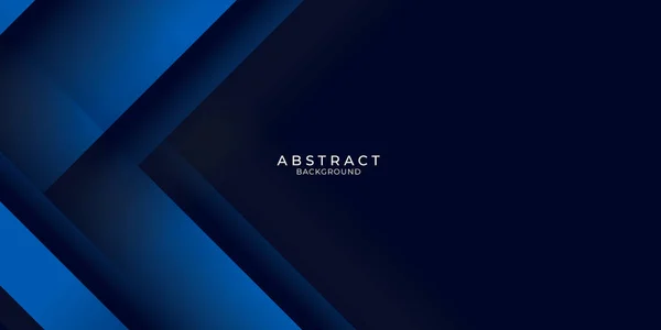 背景デザインのための抽象的な動的グラフィック要素と現代の濃い青の3D背景 — ストックベクタ