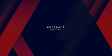 Modern koyu kırmızı soyut vektör pankartı 3D arkaplan. Üst üste binen elementlerle soyut kırmızı ve siyah metalik tasvirler. Kartvizit tasarımı. Vektör tasarımı modern dijital teknoloji