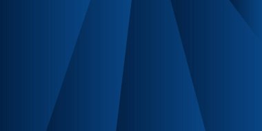 Geometrik 3 boyutlu üçgenler ve ışık sızıntılarıyla koyu lacivert soyut sunum arkaplanı