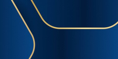 Altın çizgili modern mavi soyut arkaplan. Soyut arka plan koyu mavi ve modern kurumsal konsept