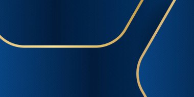 Altın çizgili modern mavi soyut arkaplan. Soyut arka plan koyu mavi ve modern kurumsal konsept