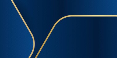 Altın çizgili modern mavi soyut arkaplan. Soyut arka plan koyu mavi ve modern kurumsal konsept