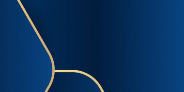 Altın çizgili modern mavi soyut arkaplan. Soyut arka plan koyu mavi ve modern kurumsal konsept