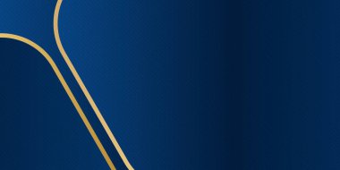 Altın çizgili modern mavi soyut arkaplan. Soyut arka plan koyu mavi ve modern kurumsal konsept