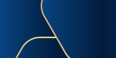 Altın çizgili modern mavi soyut arkaplan. Soyut arka plan koyu mavi ve modern kurumsal konsept