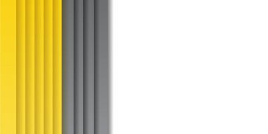 Sarı ve Ultimate Gray Rastgele Dikdörtgen Desen Arkaplanı. 2021 Yılın Rengi. Üst üste binen üç boyutlu düzensiz doku. Parlak Gradyan Düşük Poli Yüzeyi