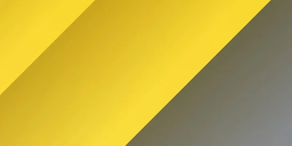明亮的黄色动态抽象背景 现代柠檬橙与银色装饰 下跌的新鲜商业横幅 快速移动的3D线 阴影柔和 — 图库矢量图片
