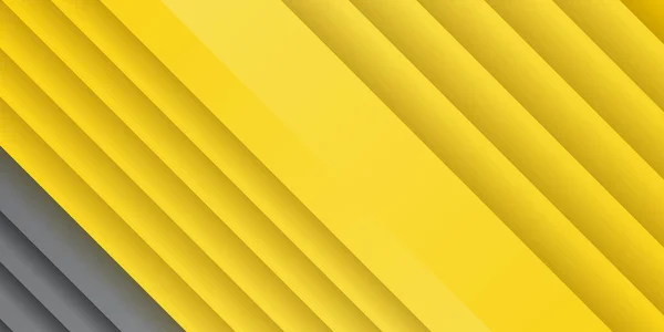 Helle Sonnige Gelbe Dynamische Abstrakte Hintergrund Moderne Zitronenorange Mit Silberfarbener — Stockvektor