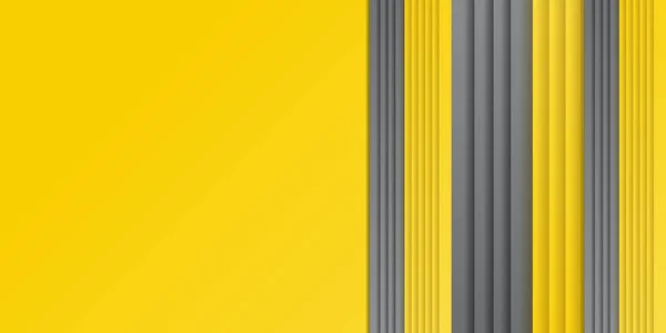抽象的に濃い灰色の組成を持つ黄色と銀の背景 重複する長方形の滑らかな影を持つ抽象的な背景は 広告バナー 販売バナーテンプレートに使用することができます — ストックベクタ