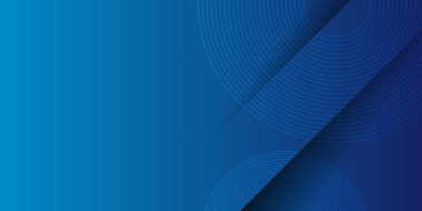 Çapraz çizgileri olan parlak mavi dinamik soyut vektör arkaplanı. Satılık gece partisi için 3 boyutlu sunum afişi. Hızlı hareket eden yumuşak daire dalga çizgisi çizgisi dekorasyonu