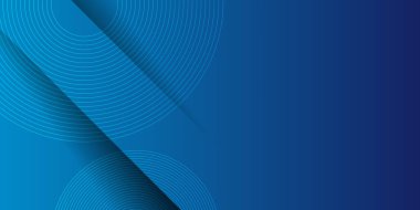 Çapraz çizgileri olan parlak mavi dinamik soyut vektör arkaplanı. Satılık gece partisi için 3 boyutlu sunum afişi. Hızlı hareket eden yumuşak daire dalga çizgisi çizgisi dekorasyonu