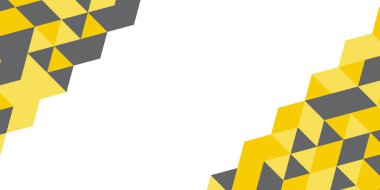 Sarı ve gümüş sunum arka planı ve modern şirket konsepti. Sarı ve nihai gri rastgele çokgen arka plan. Yılın 2021 rengi